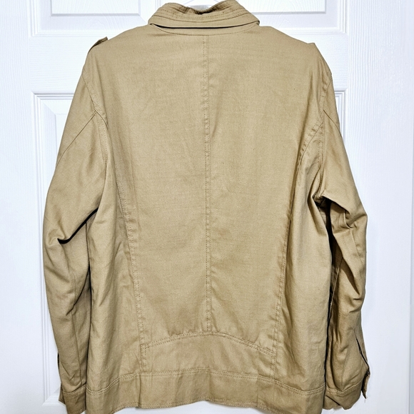 MENS JACKET by JJXF Khaki, Lightweight XXL Excellent Preowned Condition! - Picture 2 of 5